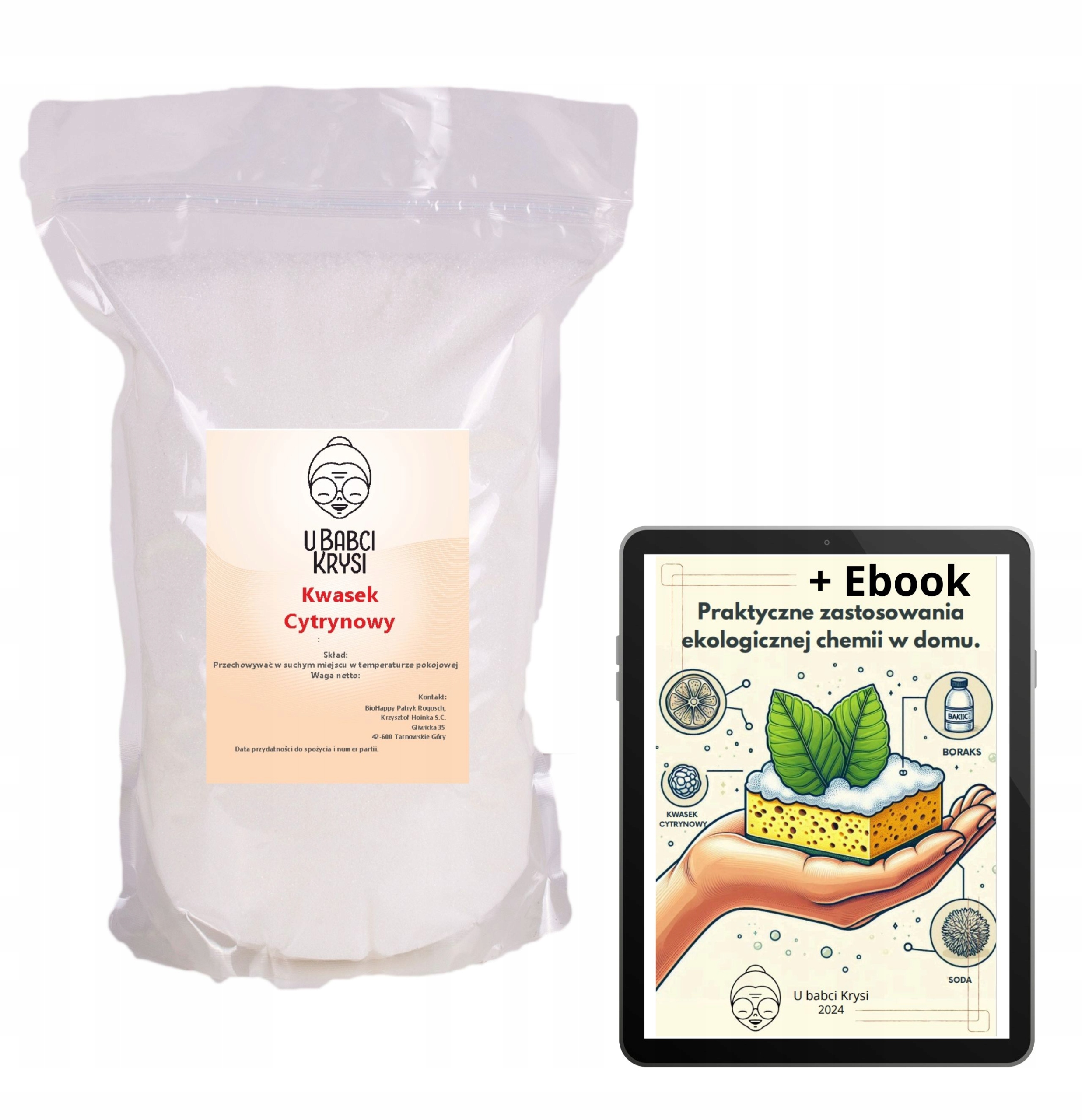 KWAS KWASEK CYTRYNOWY SPOŻYWCZY E330 1kg JAKOŚĆ