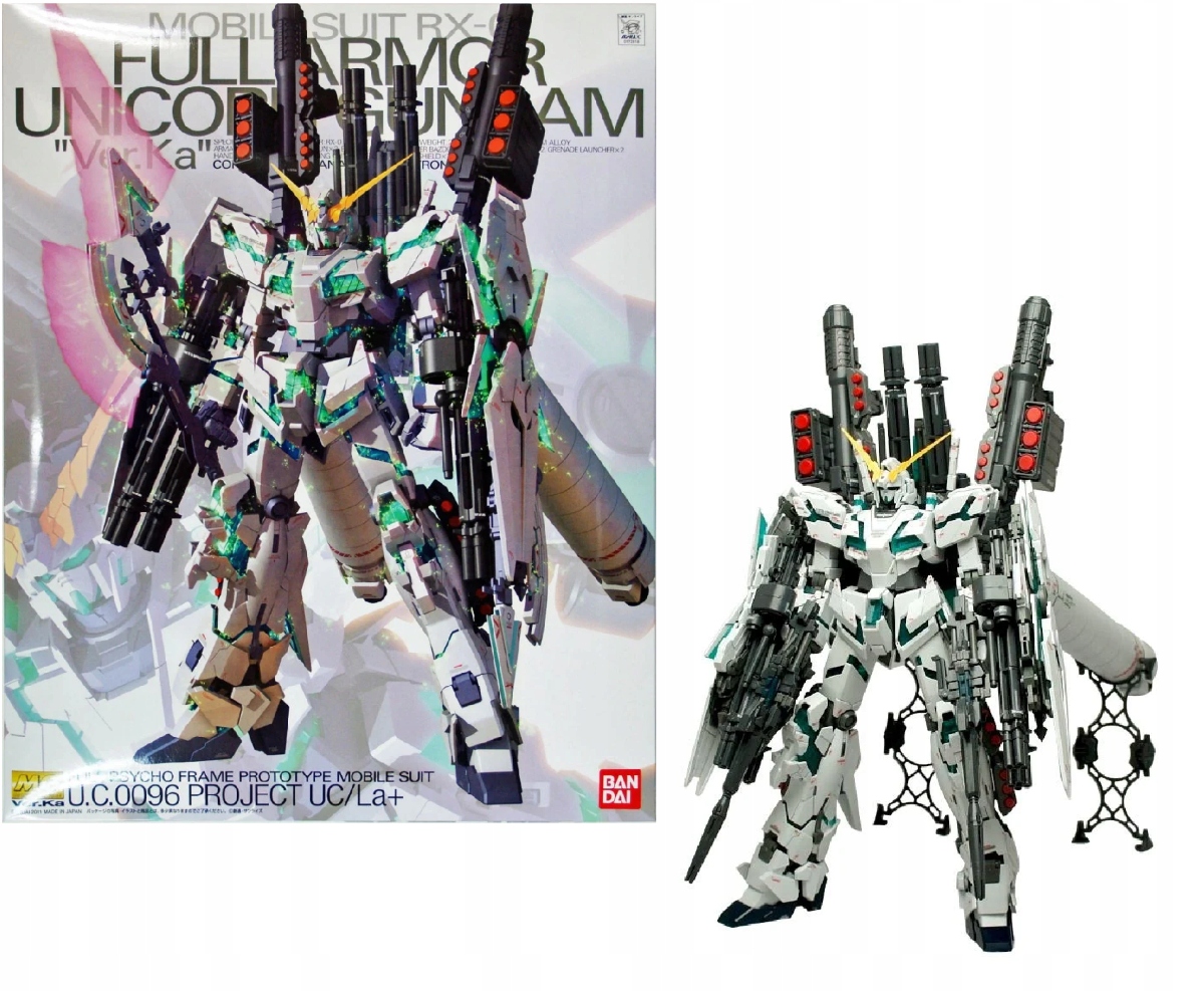 Gundam Mg 1/100 RX-0 Full Armor Unicorn Ver.Ka Modelářská stavebnice 18 cm