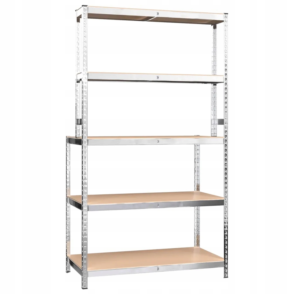 Stół roboczy z półkami, srebrny, stal i materiał d Szerokość produktu 100 cm