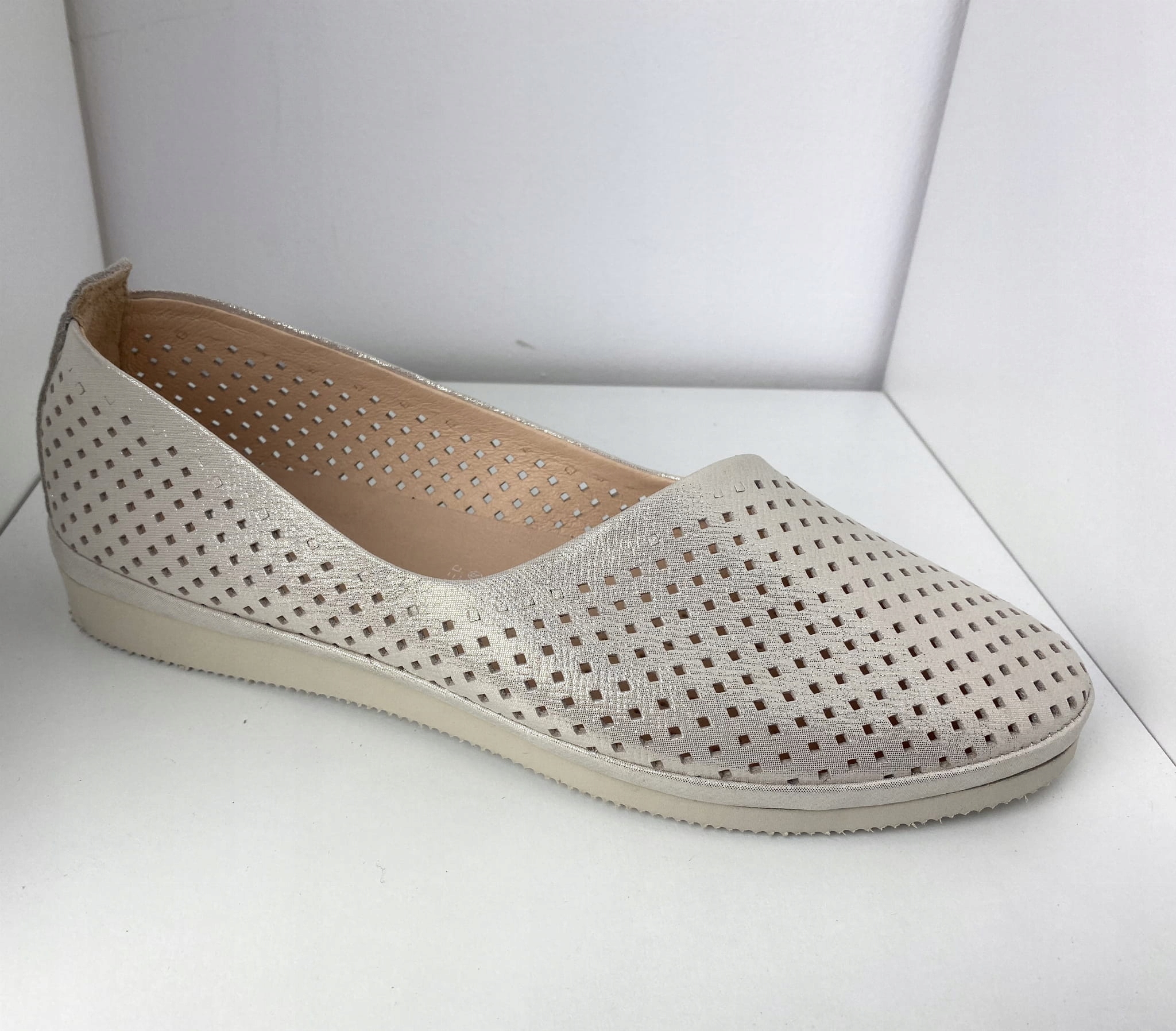 Dámské polobotky Arka kožené 6078/1097/1097 Zlato 36, Zlatá