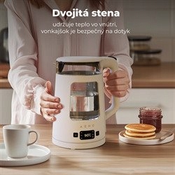 Aeno Rychlovarná kanvica EK6 1,7l, Strix,dvojité steny, funkcia…