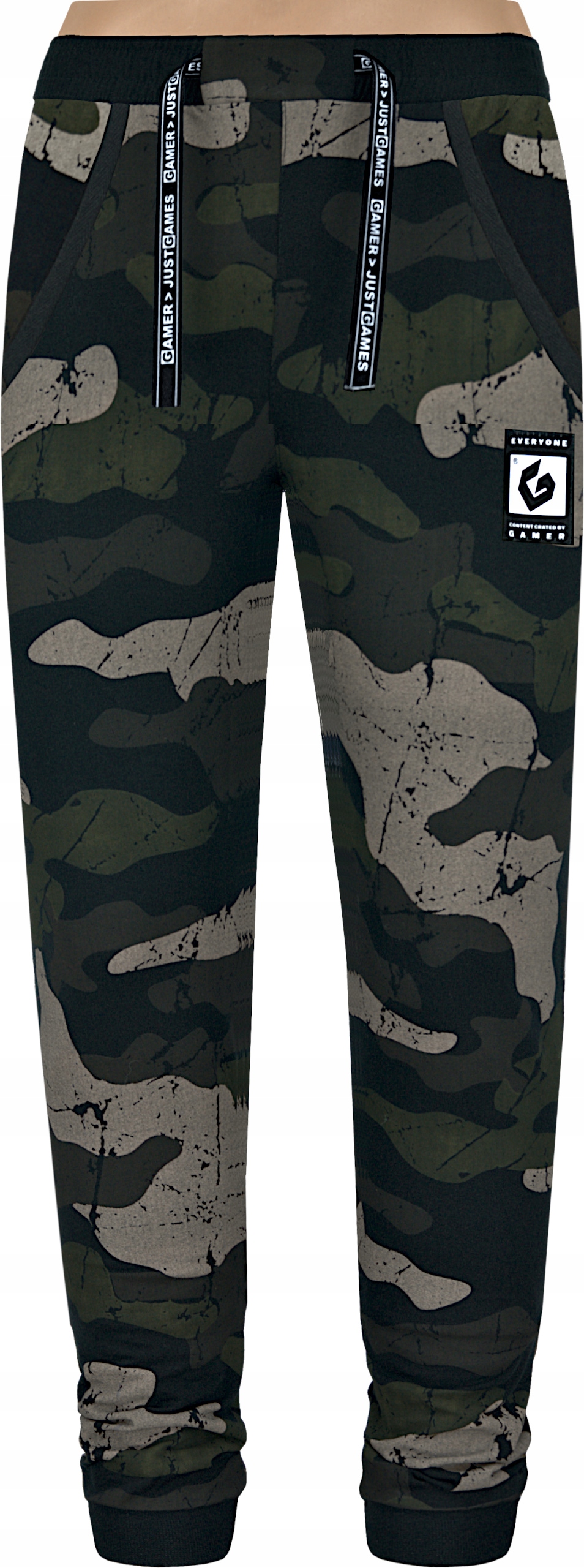 Modne dziecięce spodnie dresowe MORO KHAKI 122 cm