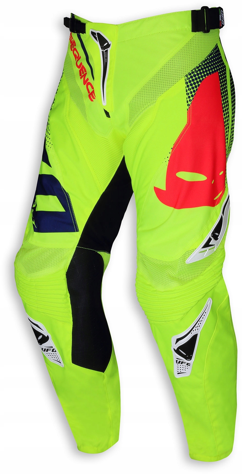 Nohavice Enduro Cross Ufo Pokračovanie Made In Italy Farba Žltá/modrá/červená