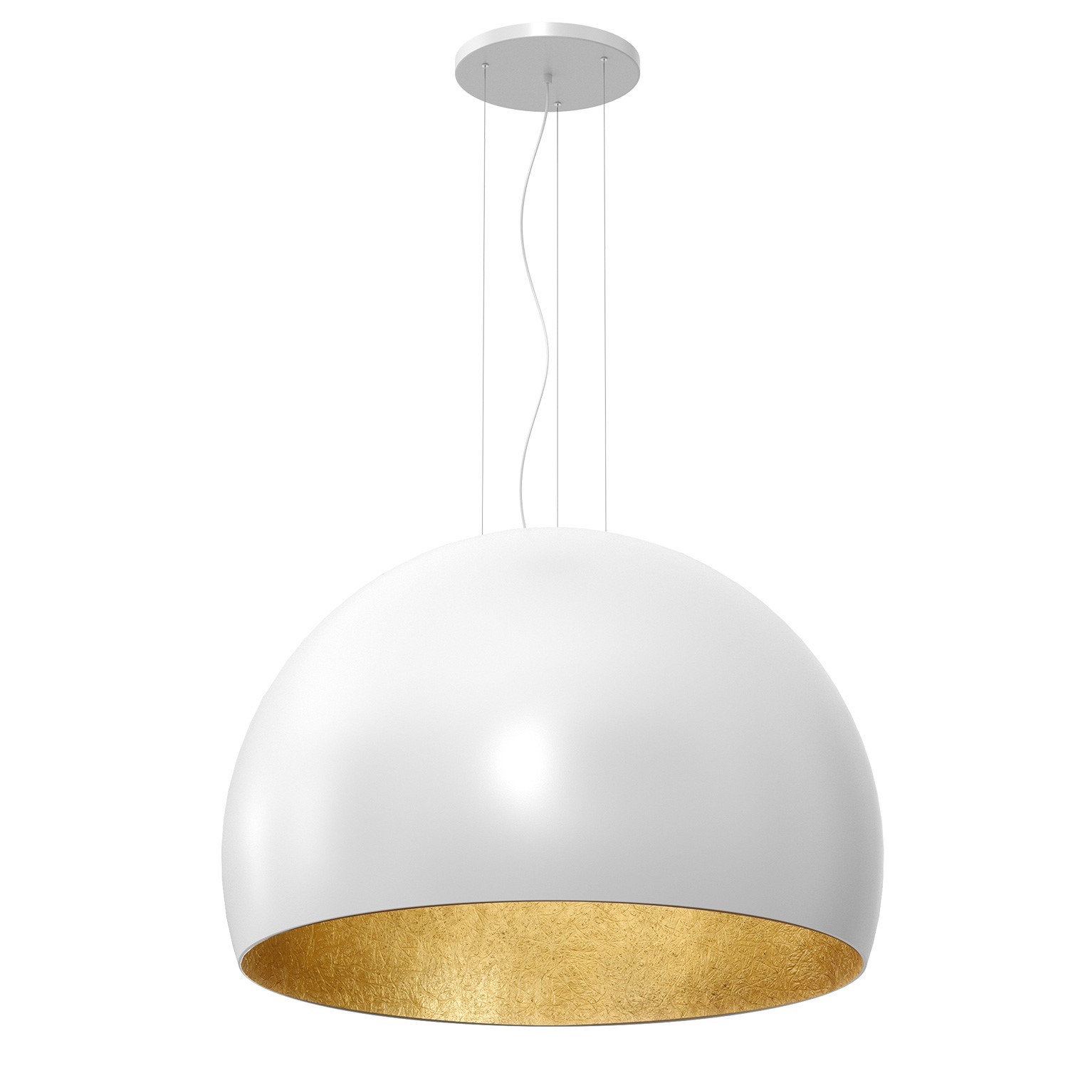 Závěsná Lampa Luminex Compo 1681 Bílá Zlatá