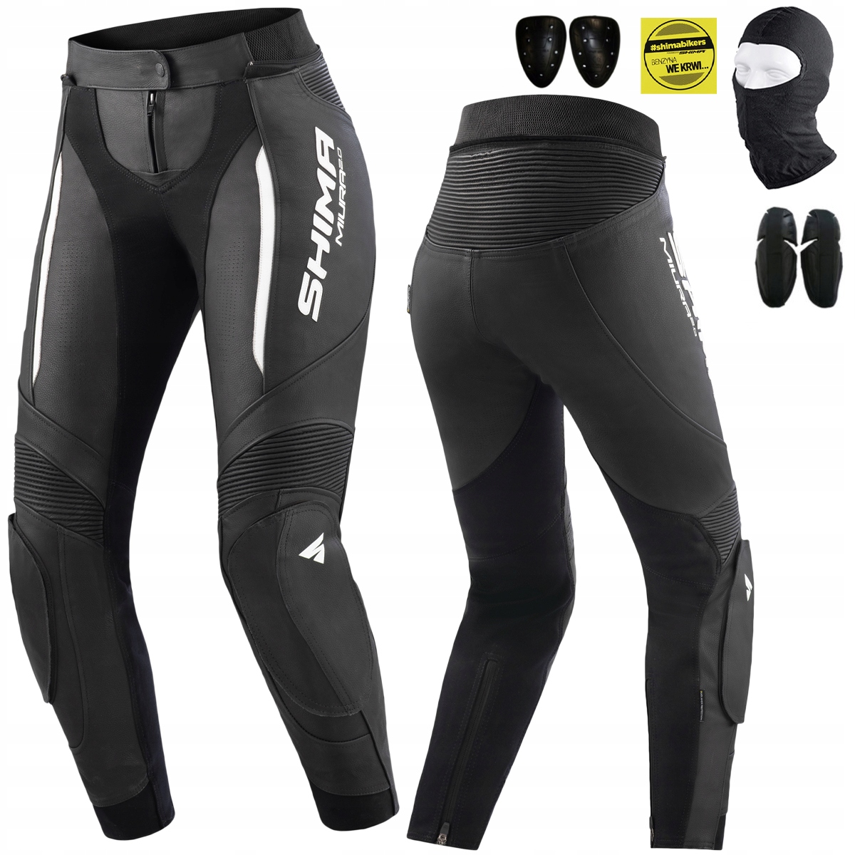 SPODNIE MOTOCYKLOWE | SHIMA MIURA 2.0 | DAMSKIE SKÓRZANE SPORTOWE + GRATIS