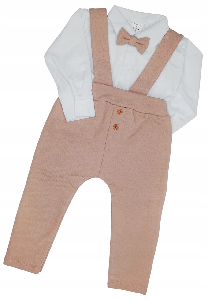 komplet Michał body muszka i spodnie z szelkami, Mrofi, r. 80