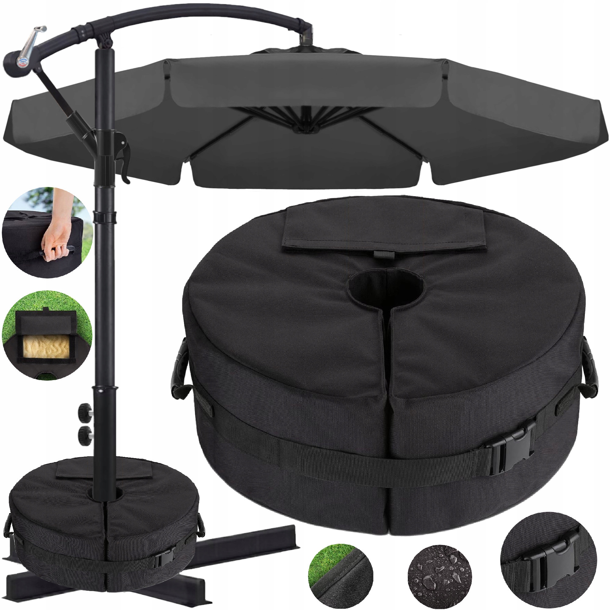 Obciążenie do Parasol Ogrodowy Obciążnik Podstawy Parasola Stabilizator