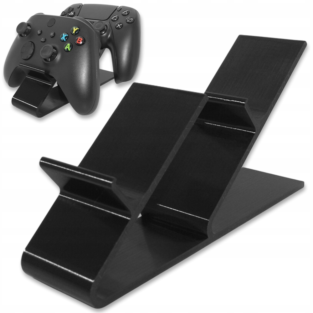 STOJAK UCHWYT PODSTAWKA PODWÓJNA NA DWA PADY PADA XBOX PS5 CZARNY