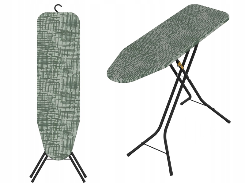 Žehlicí Prkno Černé Malé S Hákem pro zavěšení do skříně, deska 108x32