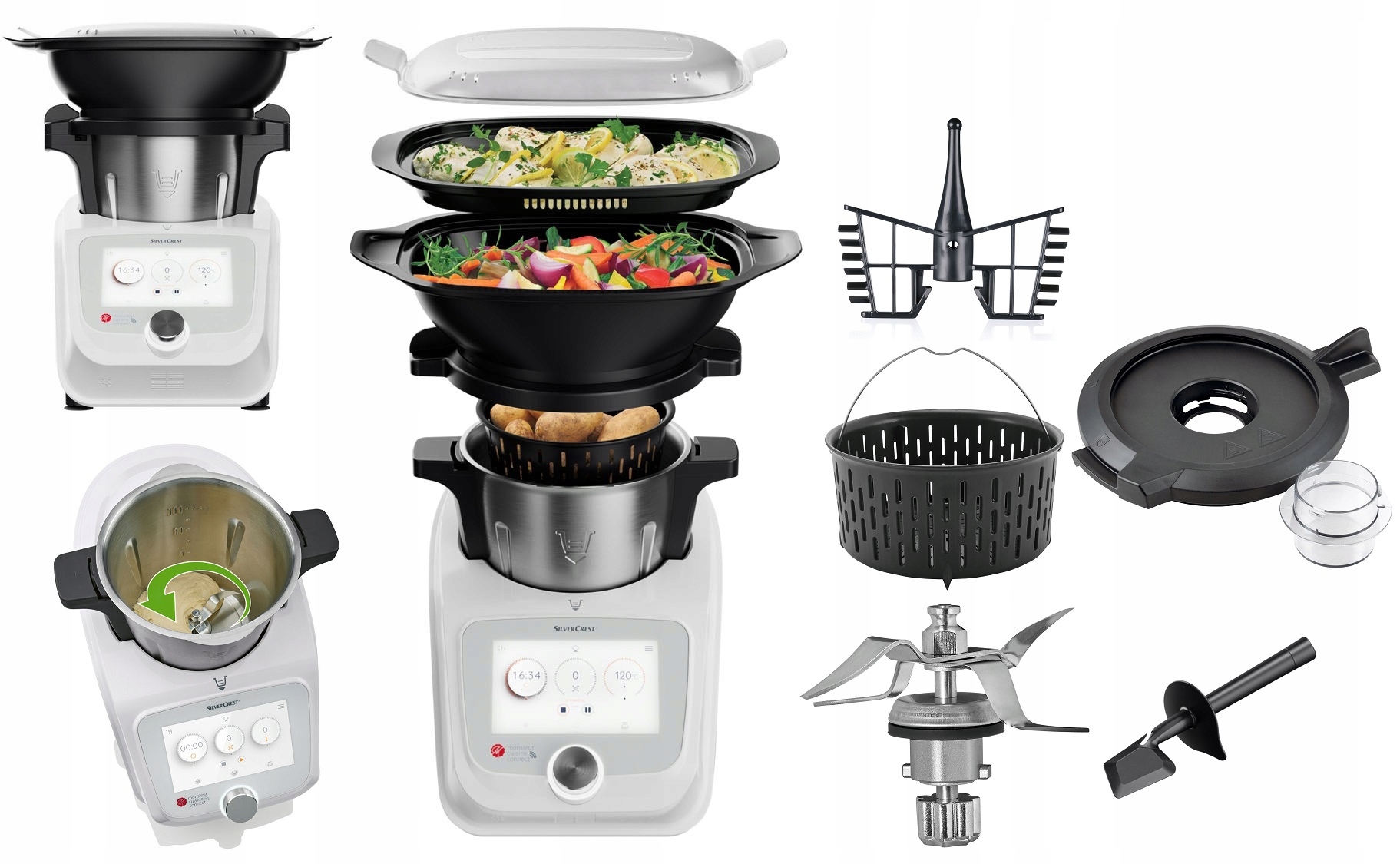 LIDLOMIX WIELOFUNKCYJNY ROBOT KUCHENNY WIFI CONNECT MONSIEUR CUISINE Pol