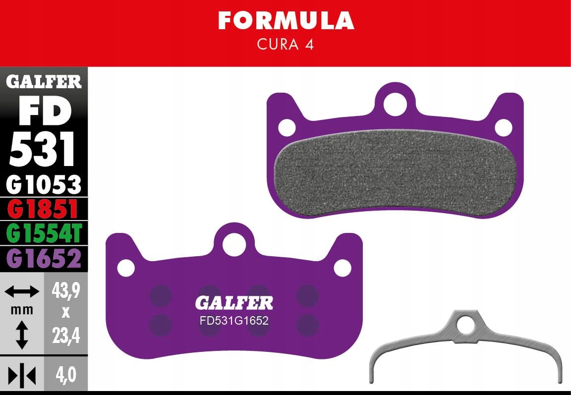 Klocki Hamulcowe Galfer E-bike FD531G1652