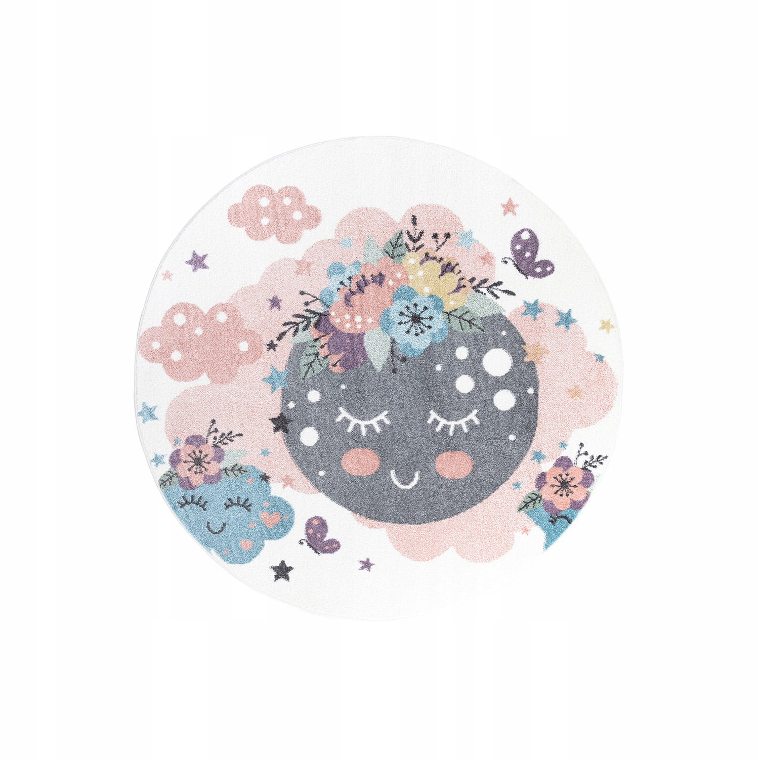 

Dywan okrągły Anime Kolorowe Chmurki Koło Fi 120