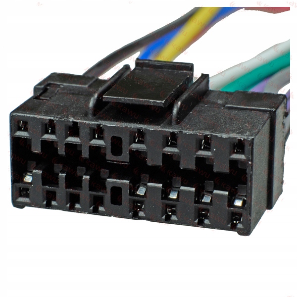 ZŁĄCZE DO RADIO JVC KS-FX 220 ISO (KW) OBUDOWA 16-PIN Kod producenta 12291