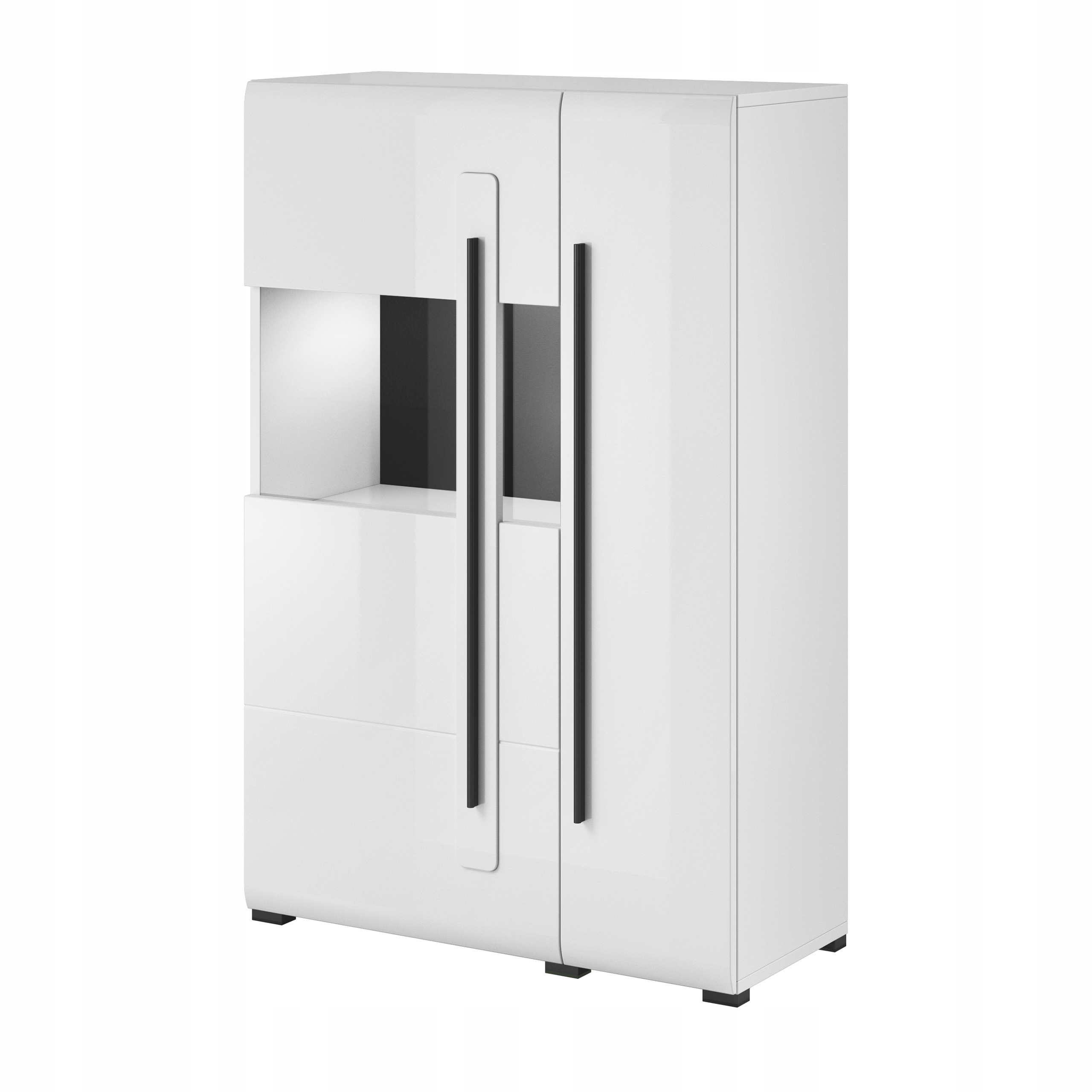 Komoda Tullia 90 cm do obývacího pokoje Ložnice 2 Dvířka Bílá