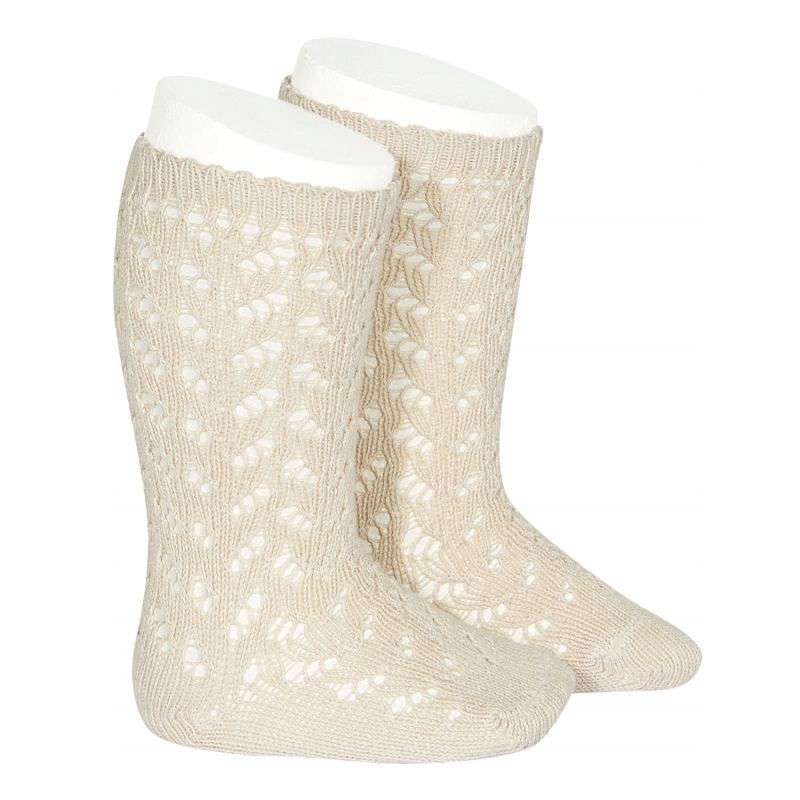 

Podkolanówki ażurowe Condor Beige 3-6 m