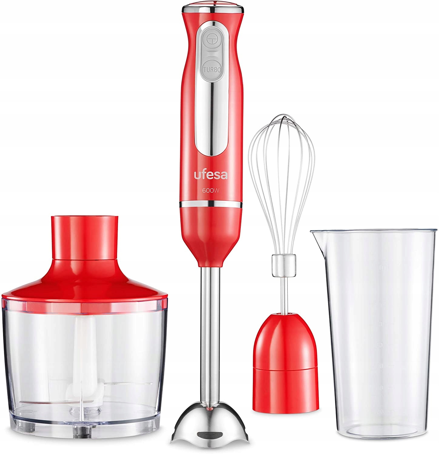 Tyčový mixér Ufesa BP3443 600 W červený