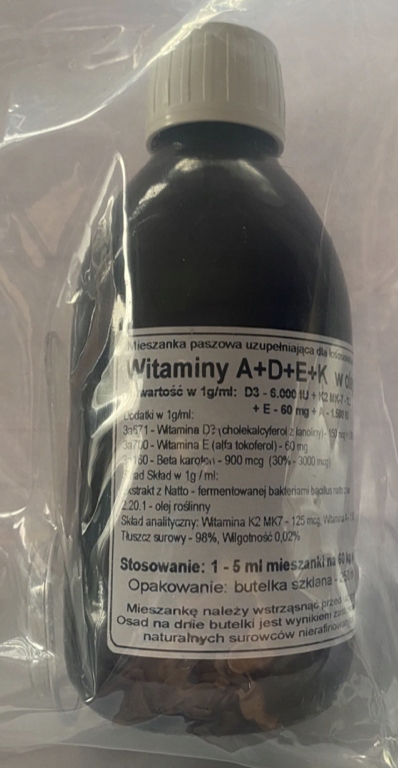 Levně Sada vitamínů Adek v oleji 250 ml Podkowa