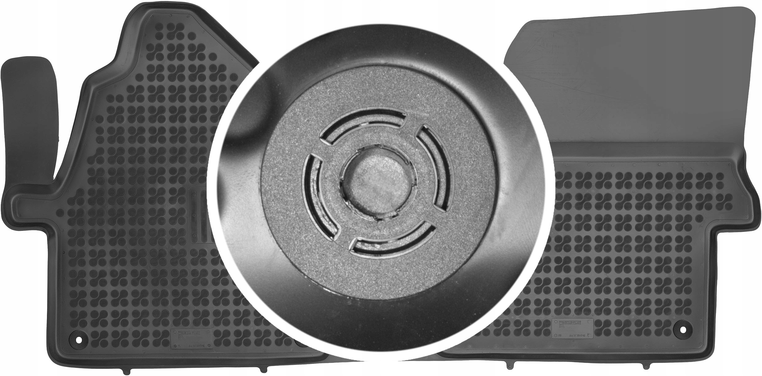 Vw Crafter I 2006-2016 Gumové rohože do auta Upevnenie