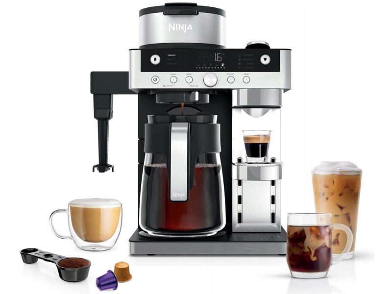 Ekspres przelewowy Ninja Shark CFN803EU 1550W Czarno-stalowy