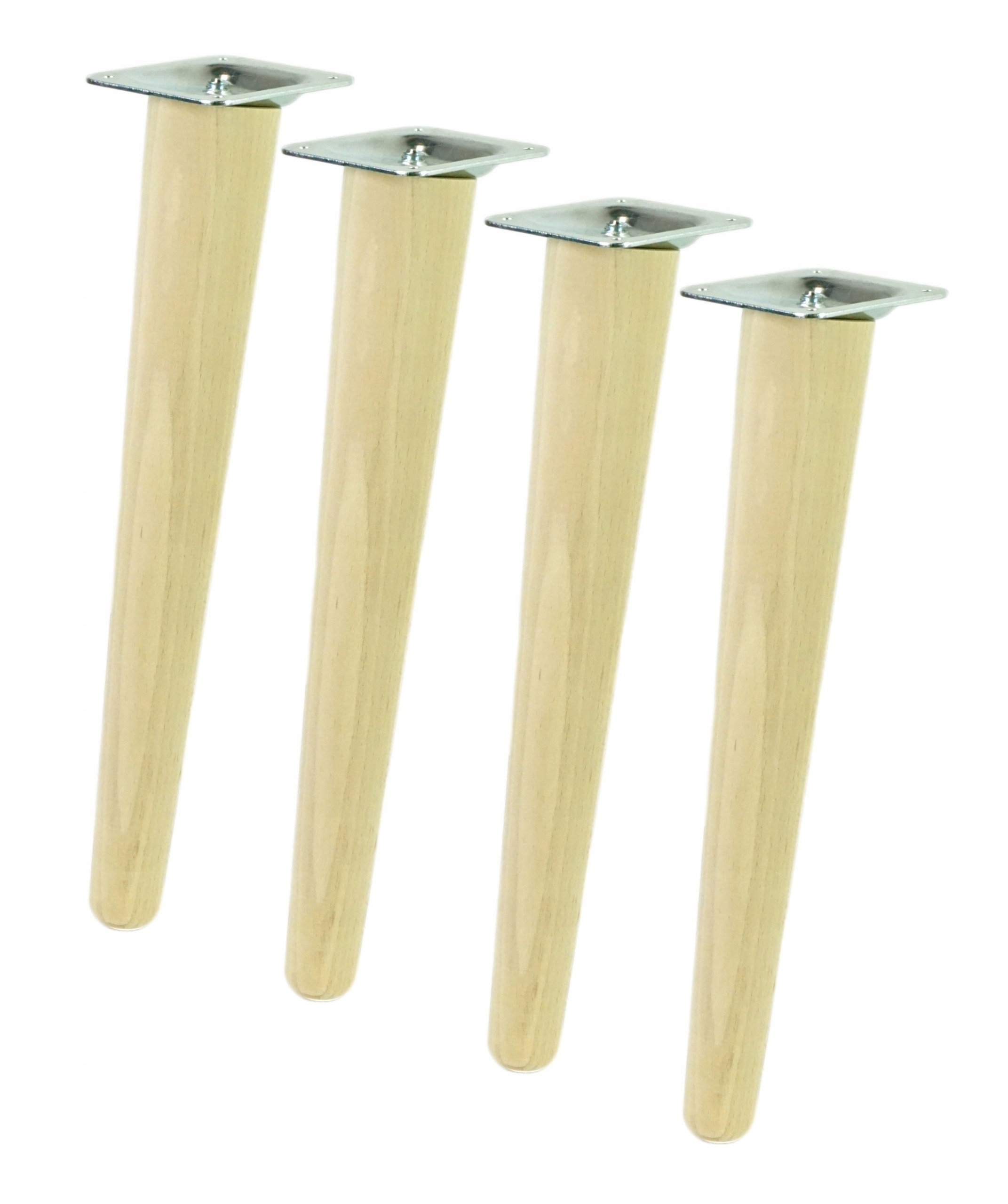 

Nowoczesne, uniwersalne, nóżki bukowe skośne 45 cm