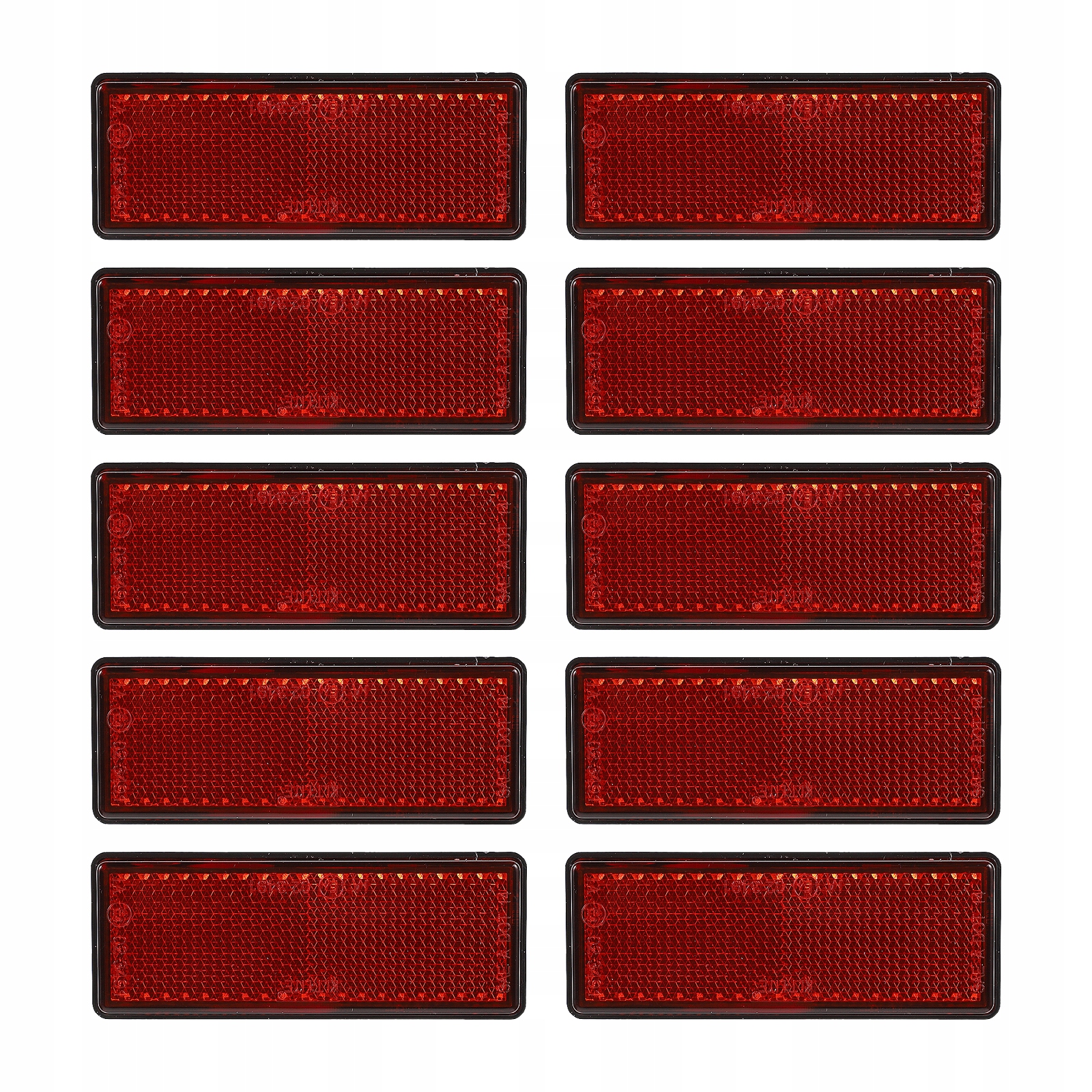 10 SZTUK ODBLASKÓW SAMOCHODOWYCH TABLICE ODBLASKOWE PASKI SAMOCHODOWE OSTRZEŻENIA Producent inny