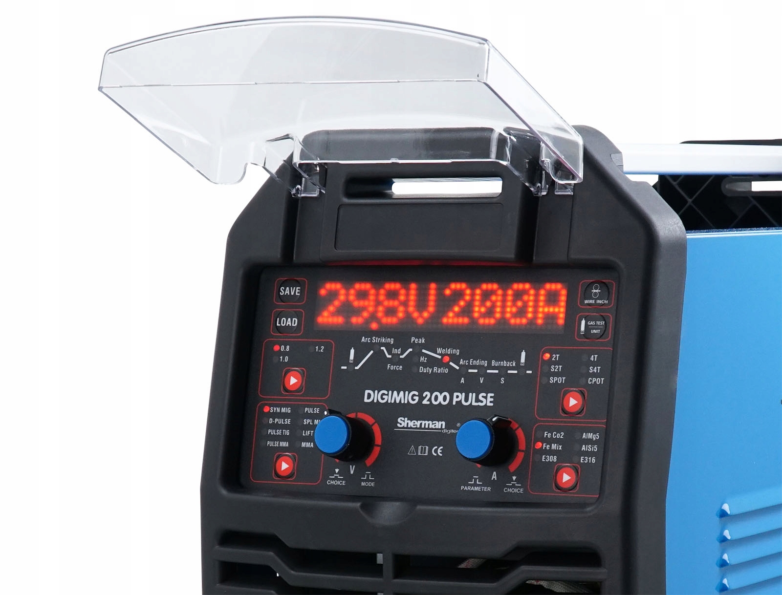 Spawarka migomat MIG 200 Podwójny Puls Synergia Kod producenta Sherman DIGI MIG 200 Synergia Puls