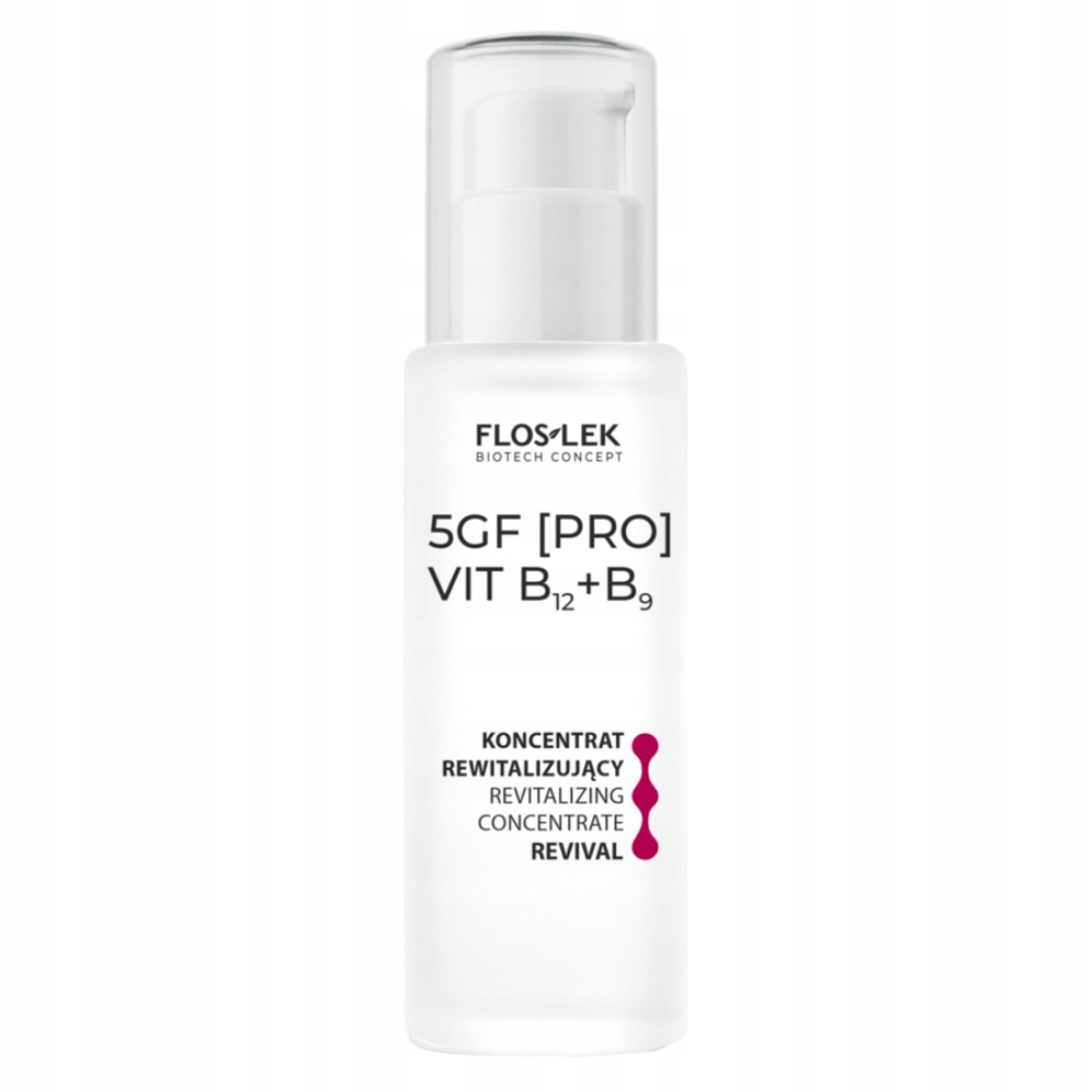 Floslek 5GF [pro] Vit B12+B9 Revitalizační Koncentrát Na Obličej 30 ml