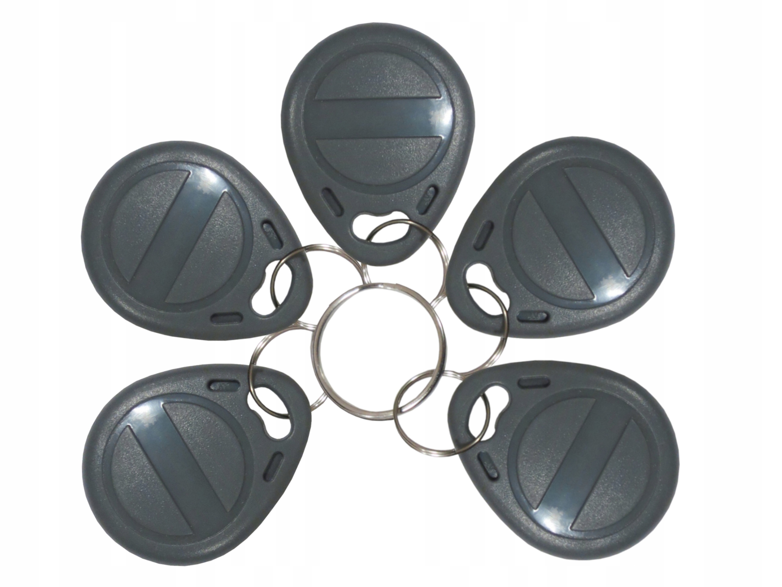 Přívěsek Na Klíče Rfid Unique 125kHz Tag ID T5577 EM4305 programovatelný šedý 50 kusů