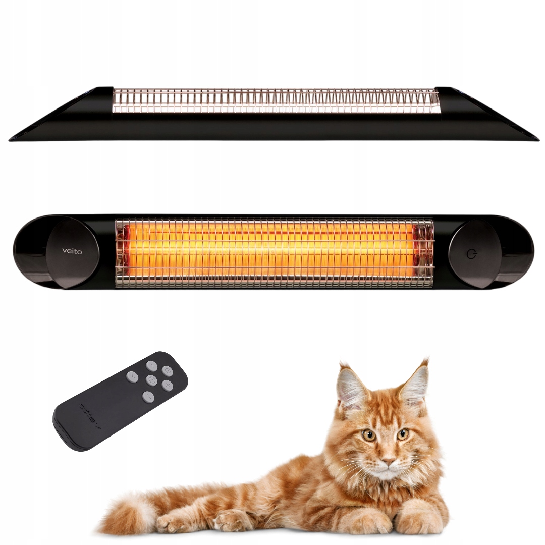 Promiennik podczerwieni elektryczny tarasowy ciepła Veito Blade 2500W PILOT