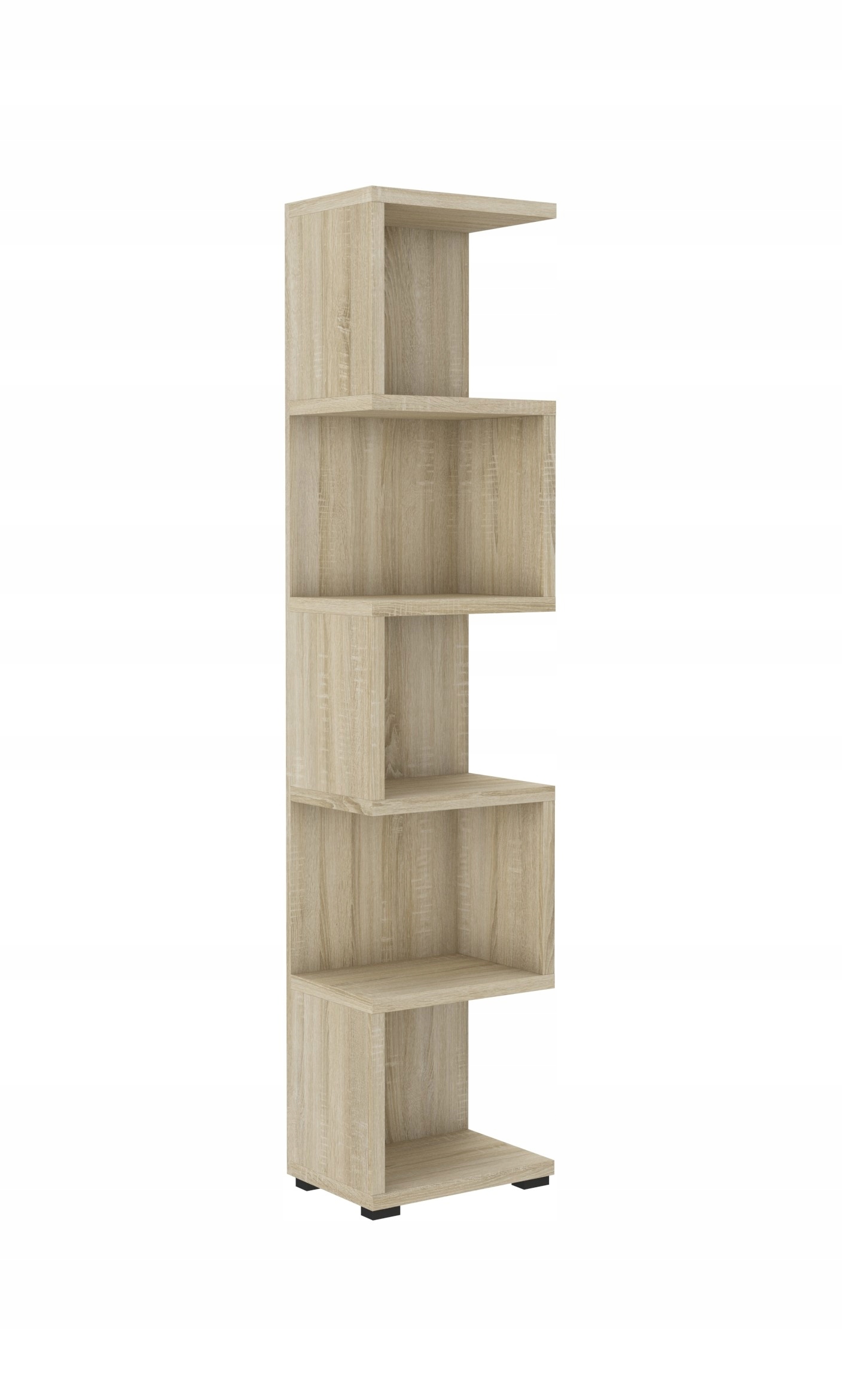 Moderní vysoký kancelářský regál do obývacího pokoje Libro Sonoma