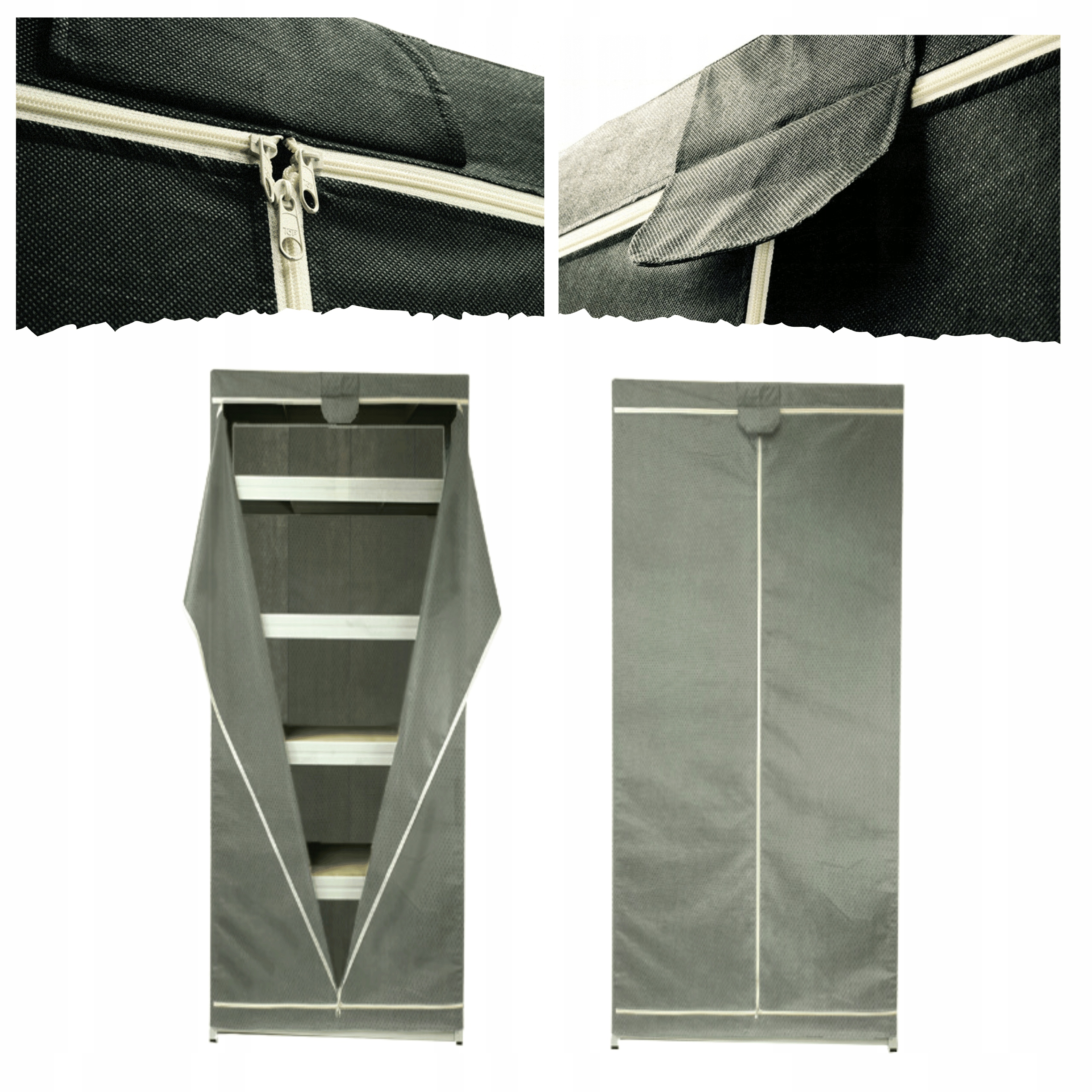 Ochranný obal na regál 270x35x35 cm, pouzdro na stojan Šedé, Odolné