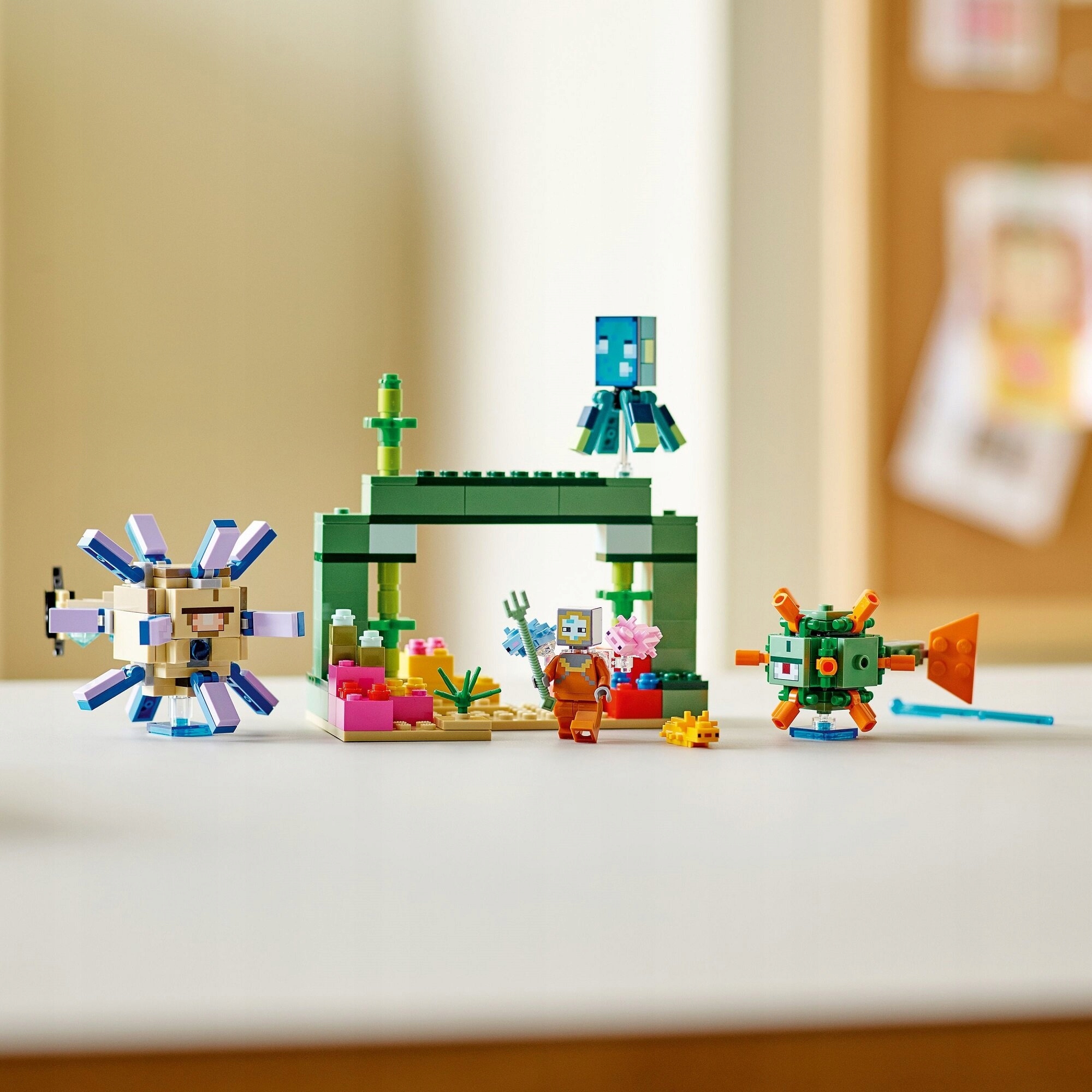 LEGO MINECRAFT Walka ze strażnikami + Jaskinia Klocki LEGO Oryginalne NOWE Marka LEGO