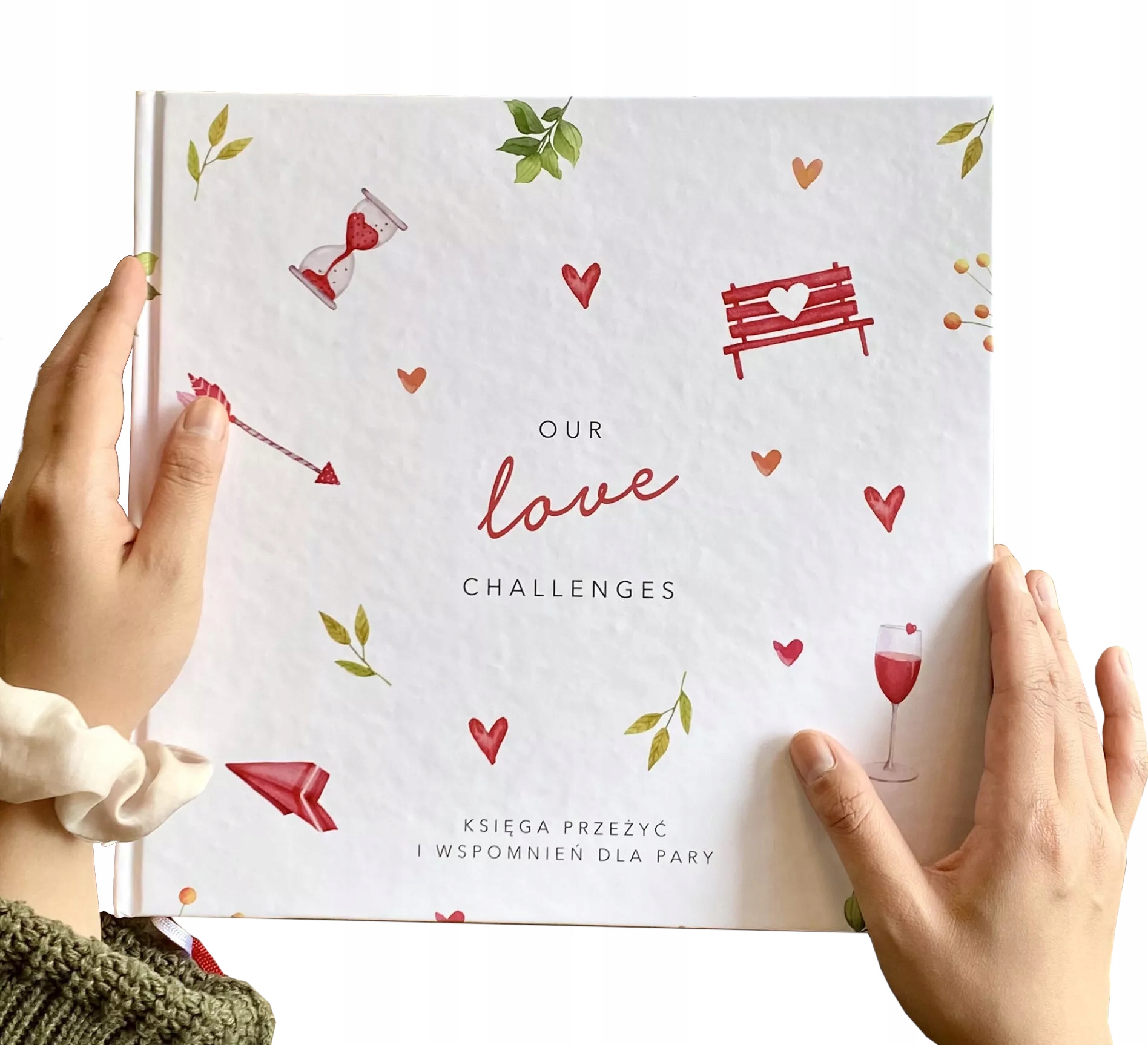 Our Love Challenges Księga przeżyć i wspomnień dla pary Walentynki Ślub