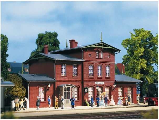 Auhagen 11381 , Vlakové nádraží Krakov , měřítko H0