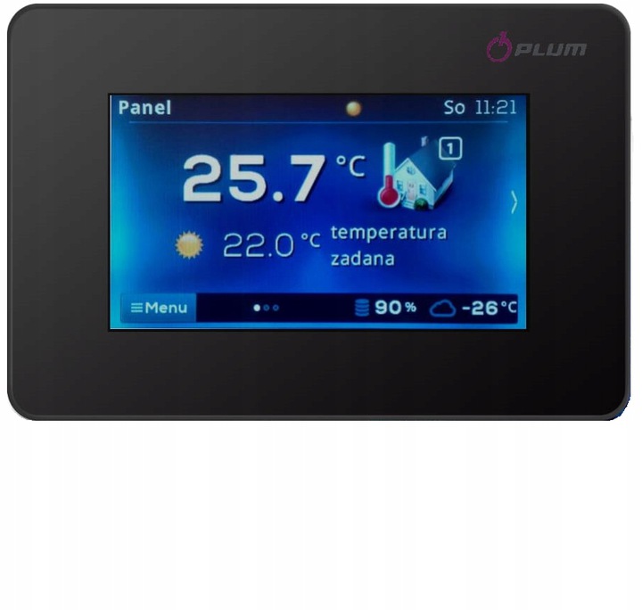 Panel s izbovým termostatom ecoSTER Touch Lazar