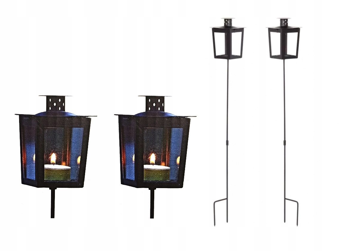 

Mini Lampiony ogrodowe na tealight 2szt
