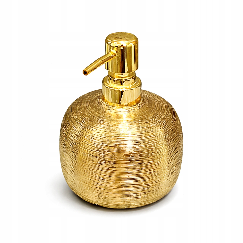 Dávkovač zlatý keramický koupelna glamour 350 ml stojící