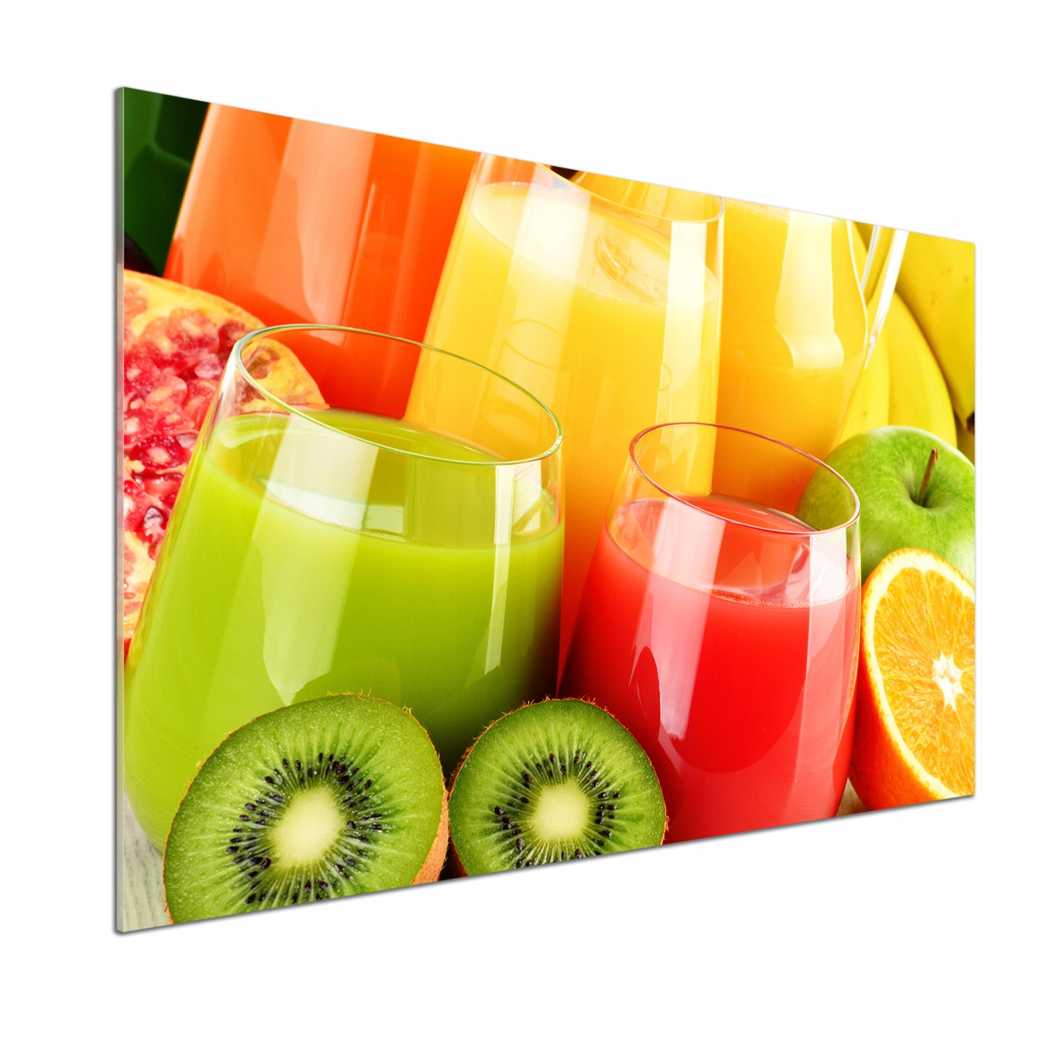 Panel dekor sklo Ovocné šťavy 100x70 cm Lepidlo