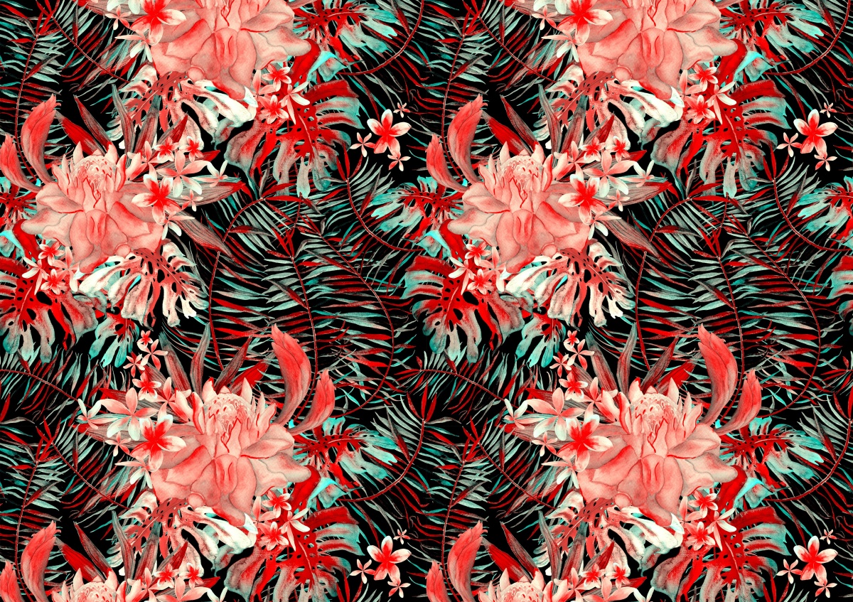 

Fototapeta Flizelinowa Wzór w kwiaty - 312x219