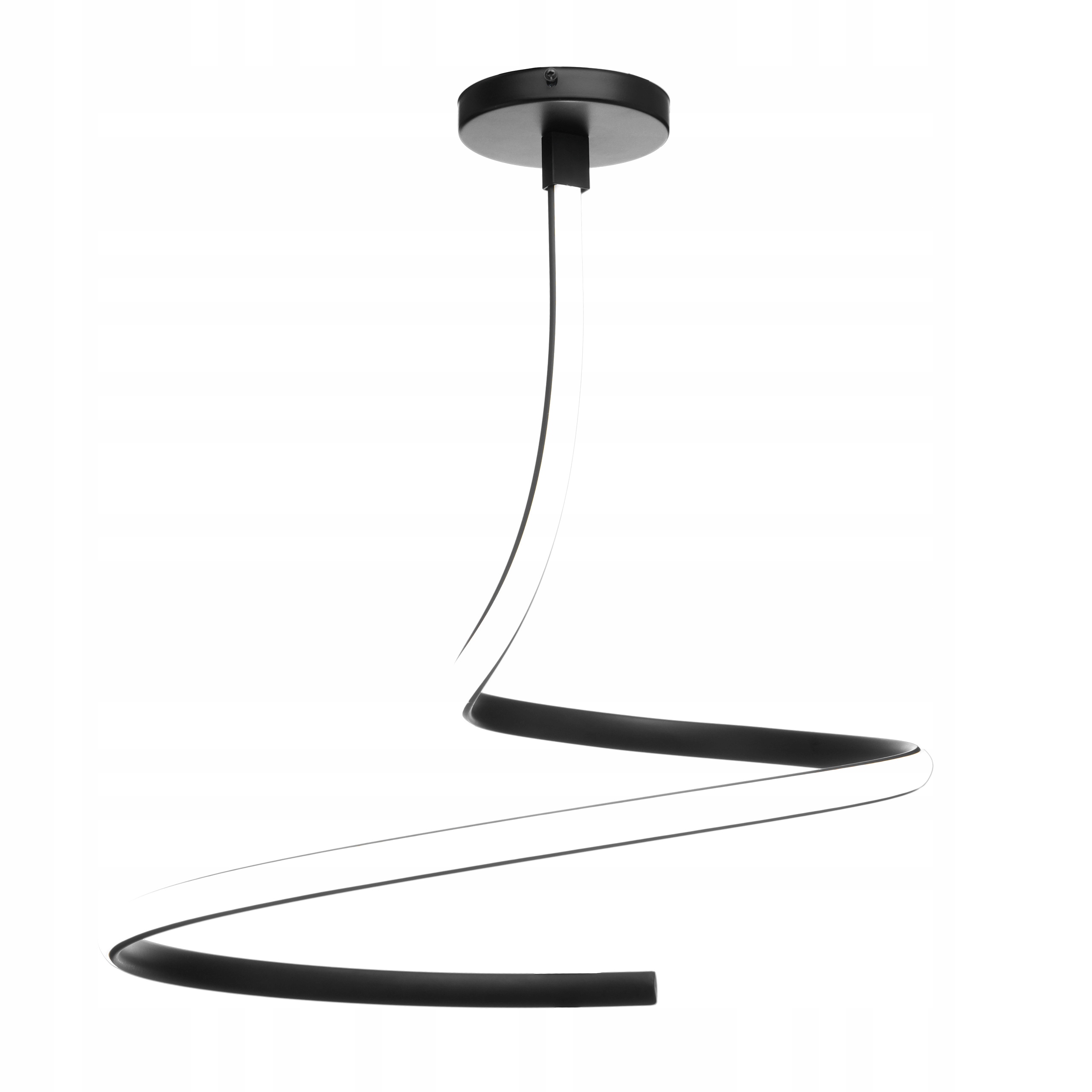 LAMPA SUFITOWA WISZĄCA RING CZARNA NOWOCZESNA DO SALONU