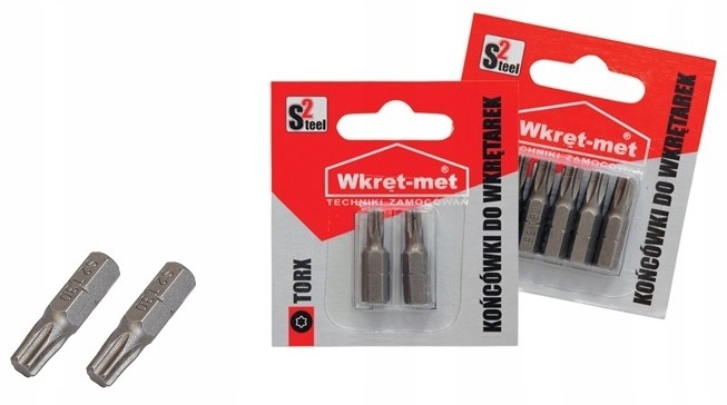 Końcówki do wkrętarek bity torx TX 25 KLIMAS 2szt. Marka Wkręt-met