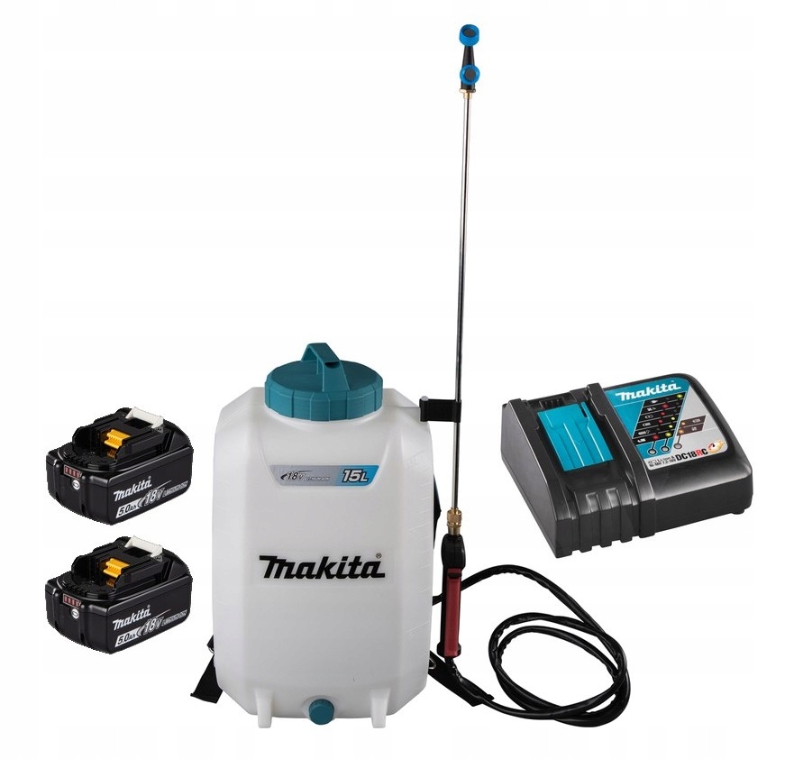 Makita Aku Opryskiwacz Plecakowy Lxt 18V 2x5Ah BL1850 DC18RC DUS158Z