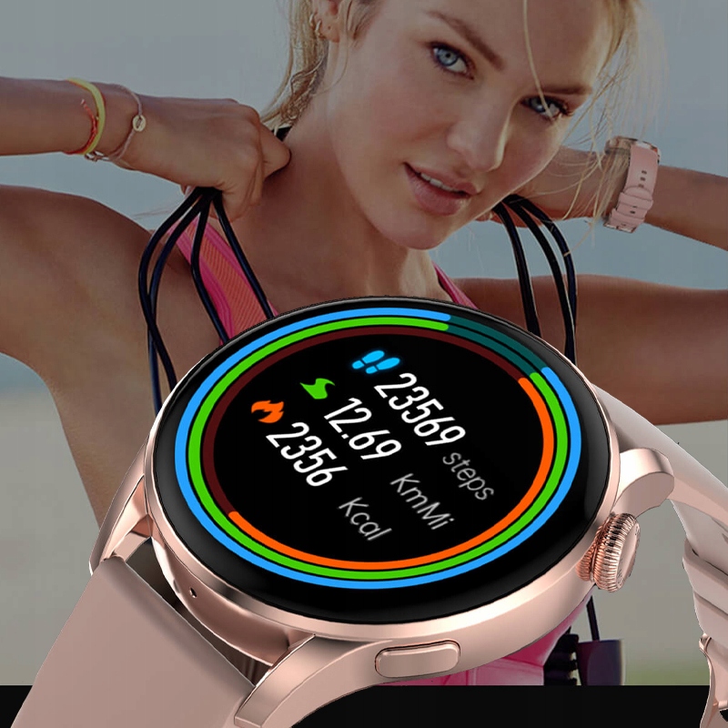 SMARTWATCH ZEGAREK DAMSKI ROZMOWY PULSOMETR EKG PL Transmisja danych brak
