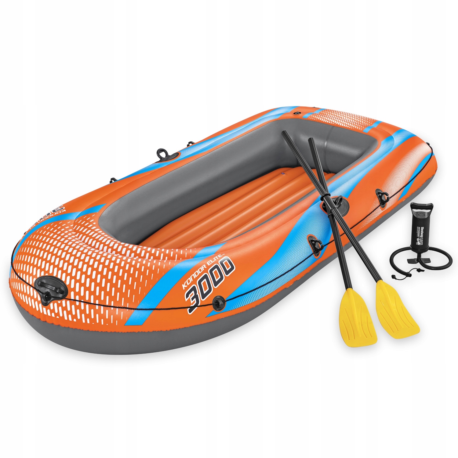 Nafukovací Raft Pro 3 Osoby 246 X 122 CM Bestway 61145 sada Pumpička Na Pádlo