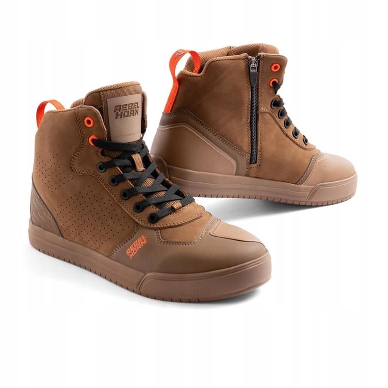 Motocyklové topánky Rebelhorn Spike Brown hnedé tenisky Darčeky