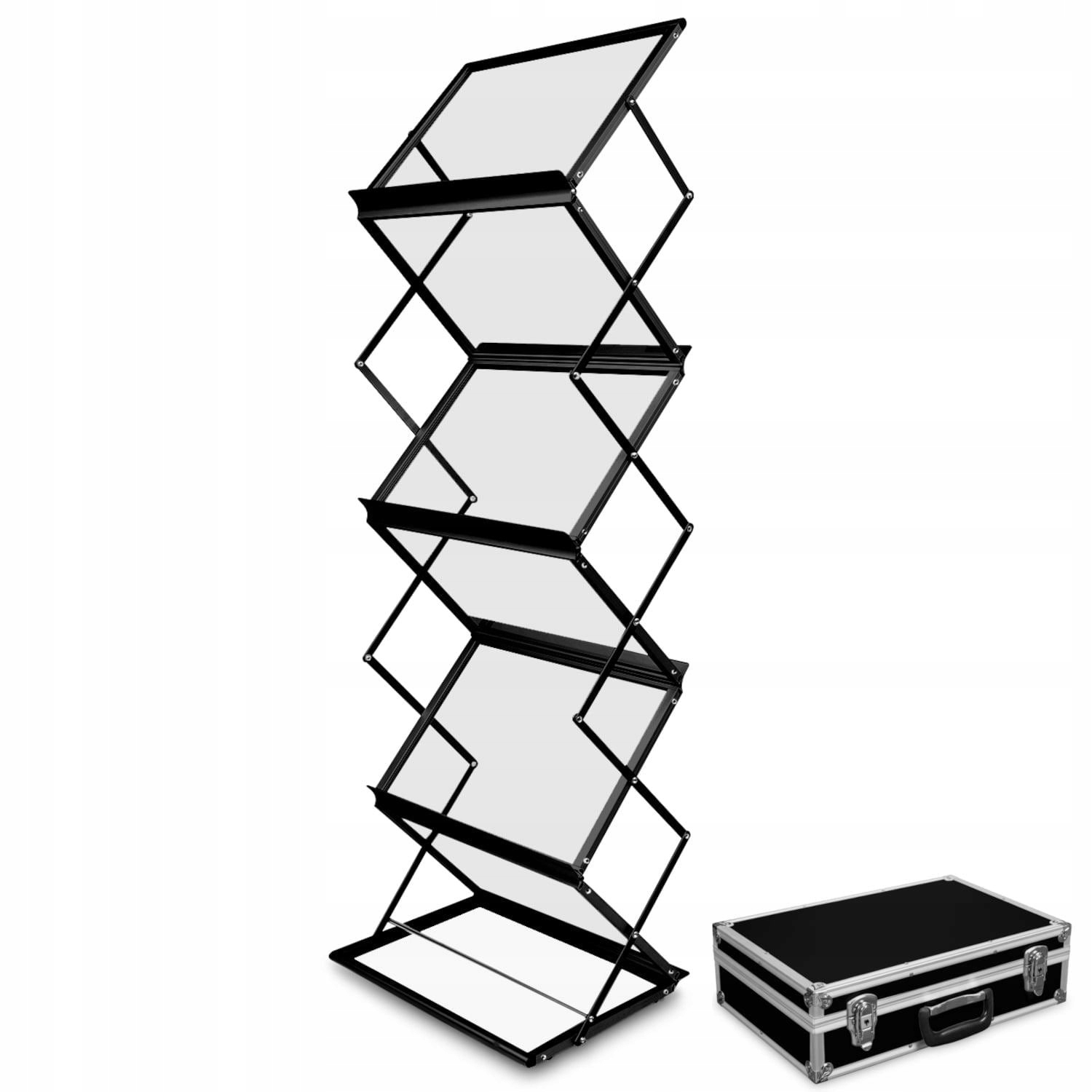 Stojak na ulotki A3 Z czarny