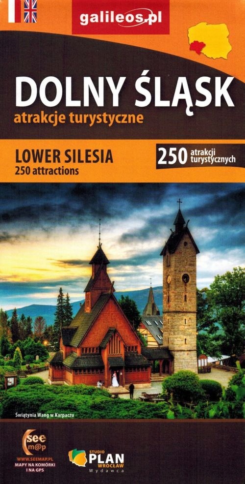 

Mapa Dolny Śląsk 250 atrakcji turystycznych Plan