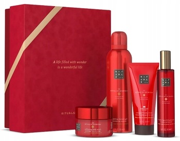 Rituals of Ayurveda Pianka Balsam Peeling Mgiełka Medium Gift Zestaw