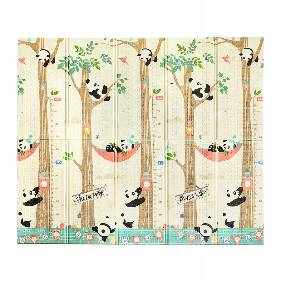 MOKOMASIS SULANKSTOMAS PUTŲ PLASTIKOS KILIMĖLIS, MINKŠTAS, STORAS, DVIPUSIS, SULANKSTOMAS, 200x180