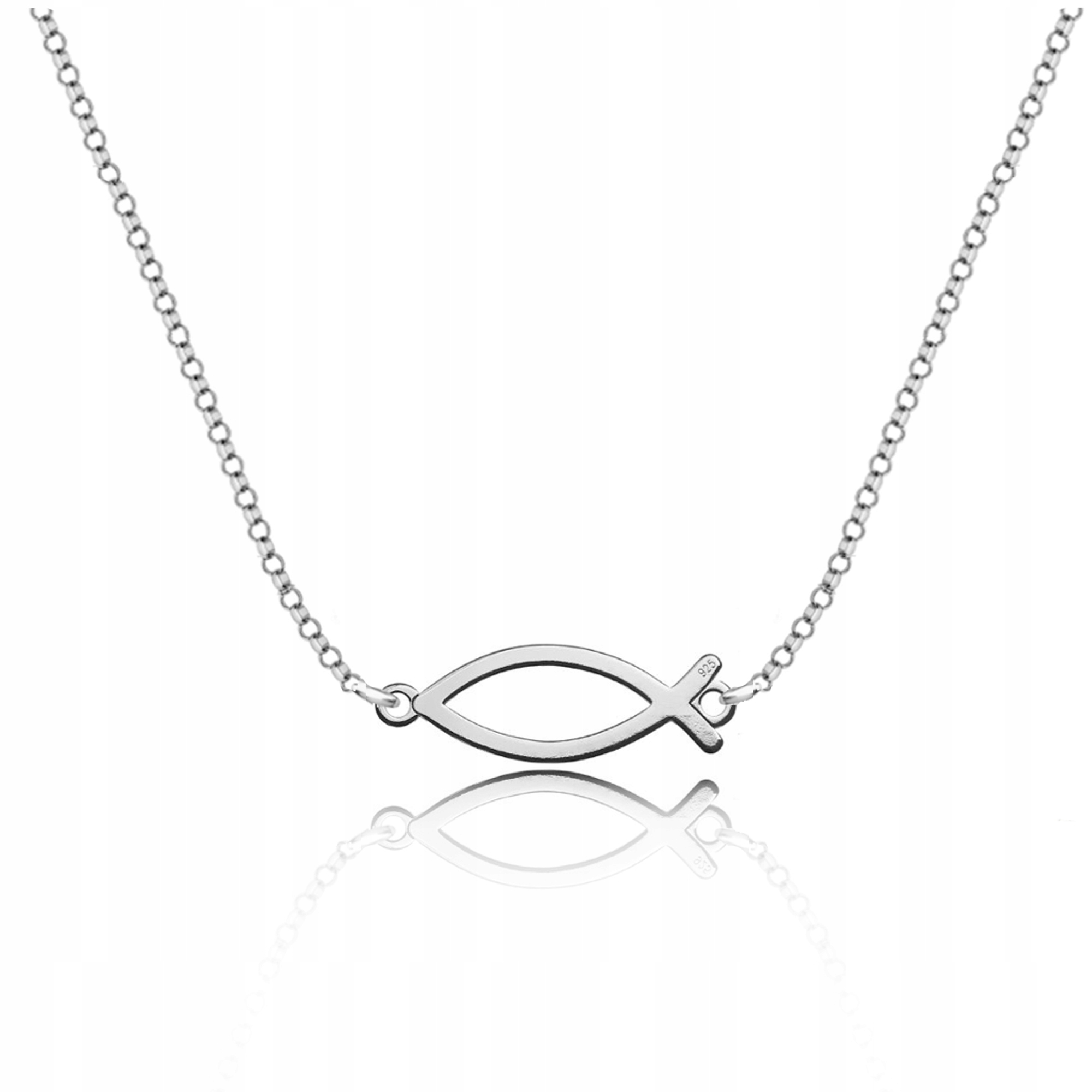 

Naszyjnik Ichtys Ryba Chrześcijańska srebro 925